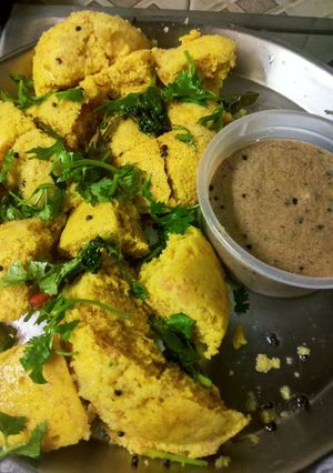 A picture of Instant Dhokla.