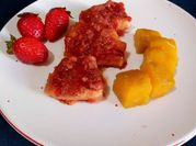 Una foto de salsa de fresas argentina