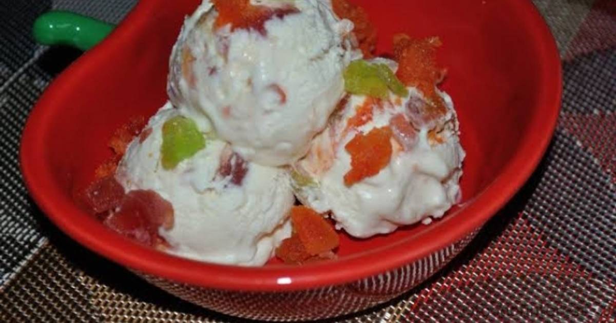 Tutti frutti ice cream Recipe by Khawaja Tariq - Cookpad