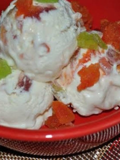 A picture of Tutti frutti ice cream.