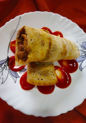 राजमा मसाला डोसा रोल्स (rajma masala dosa rolls recipe in Hindi) रेसिपी मुख्य फोटो