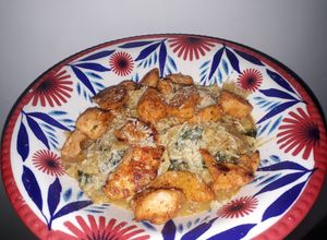 Una foto de Skillet lasaña con pollo