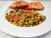 Una foto de salmón gourmet