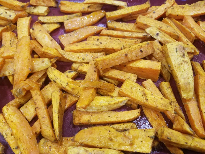 Easy Way Make Sweet potato wedges which Delicious