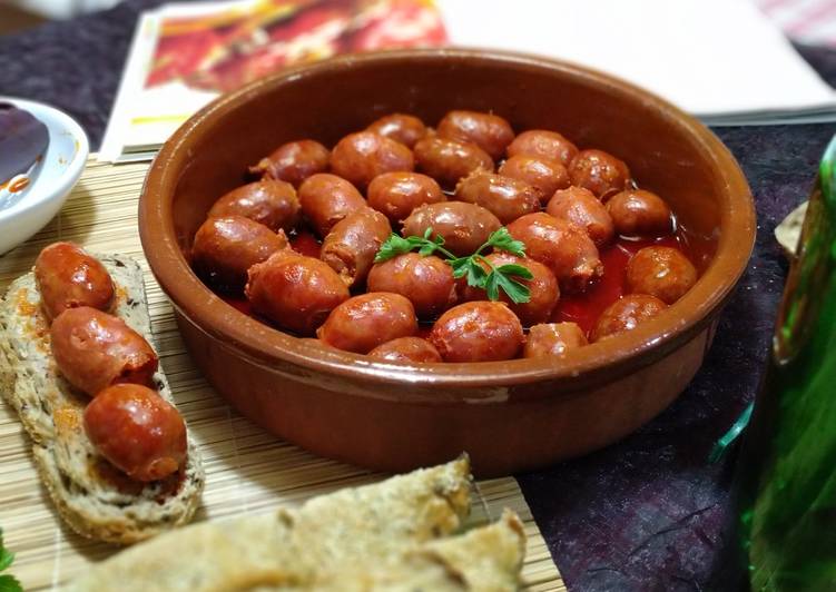 Tapeo asturiano: choricitos a la sidra