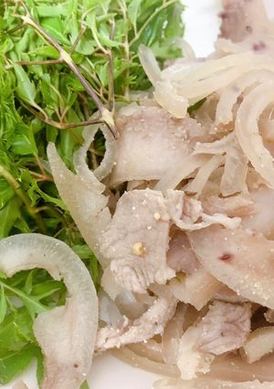 Hình của món Nem thính.
