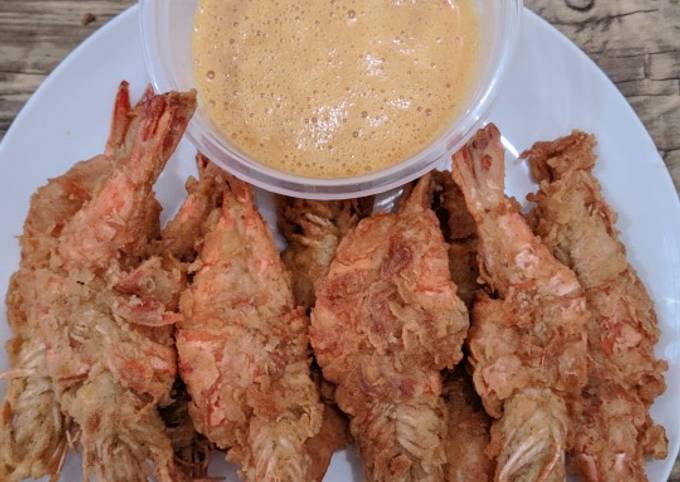 Udang Goreng Tepung Telur Asin (Simple no Ribet)