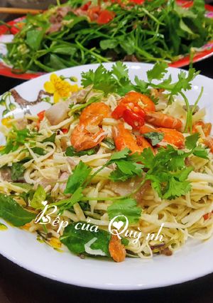 Hình của món Nộm măng tươi.