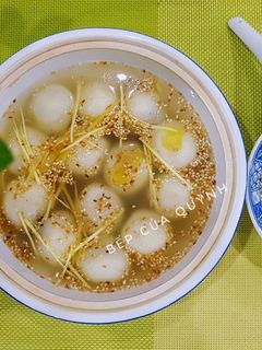 Hình của món Chè trôi nước nhân đậu đỏ.