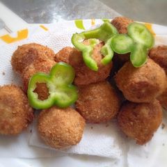 #cookpad challenge Crispy yam balls A picture of #cookpad challenge Crispy yam balls.