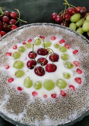 A picture of Mixed fruit raita.