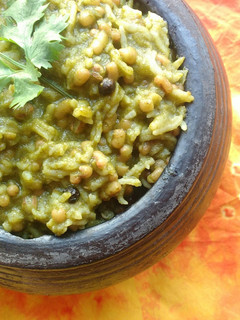 A picture of Moth Bean Green Meal (Matki Khichdi).