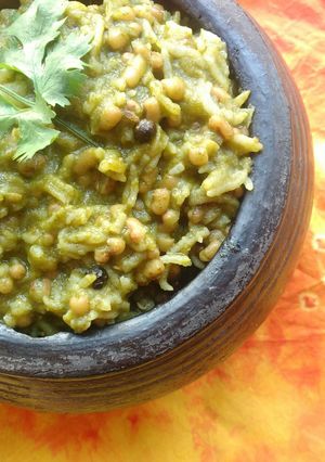 A picture of Moth Bean Green Meal (Matki Khichdi).