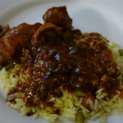 A picture of Tasty Chicken stew.