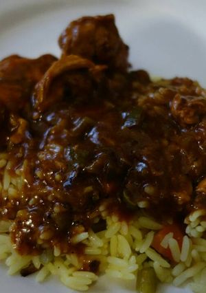 A picture of Tasty Chicken stew.