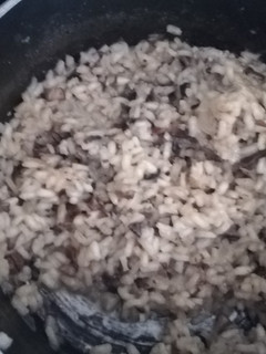 Una foto de Risotto con portobello