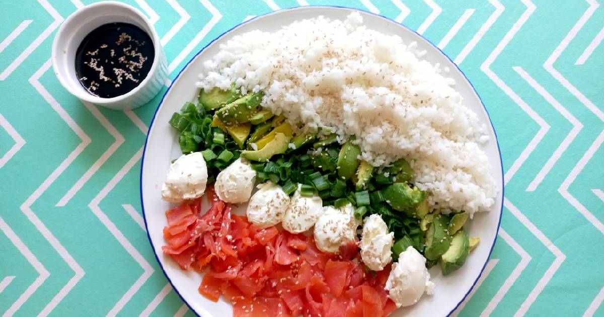 Ensalada con vegetales de estación tipo Poke bowl Receta de Mate