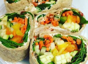 Una foto de Rollos Vegetarianos Crudos