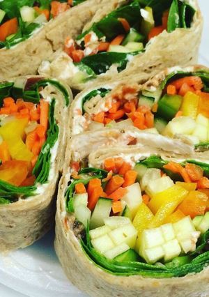 Una foto de Rollos Vegetarianos Crudos