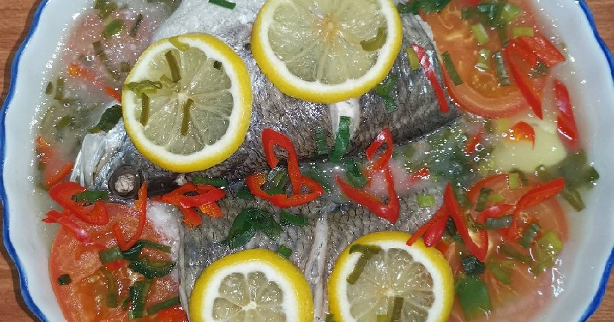 Ikan masak stim lemon