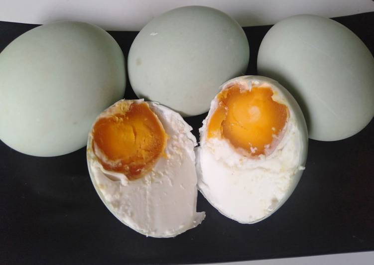 Cara membuat telur asin masir berminyak
