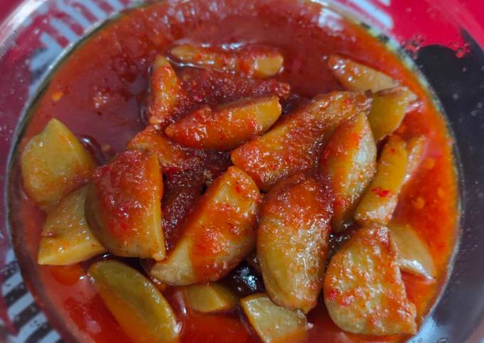 Jengkol balado pedas