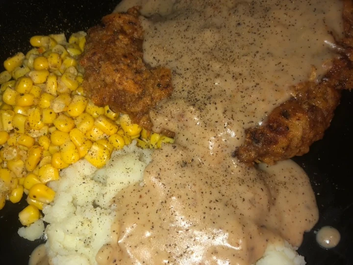 Recipe Country fried steak with beef pepper gravy the Can Spoil the Tongue Can spoil the tongue