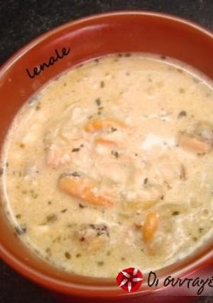 A picture of Mussels saganaki with mustard and feta cheese.