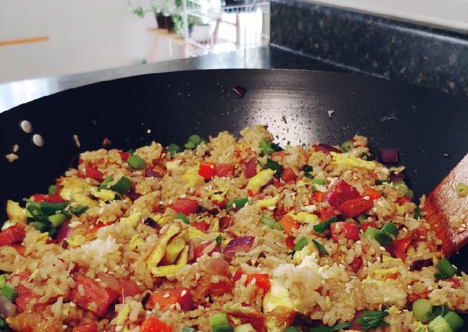 Simple Way to Prepare Quick Spam Fried Rice