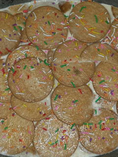 Una foto de Helado de galletas María