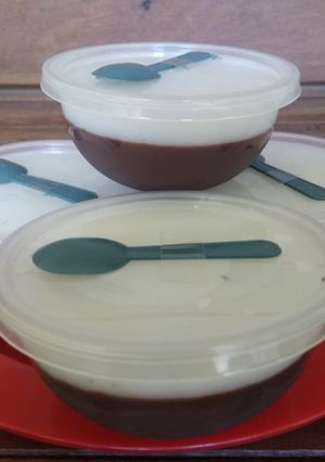 Foto resep Puding coklat Fla vanila