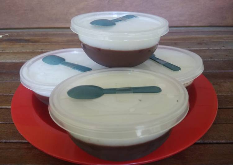 Puding coklat Fla vanila