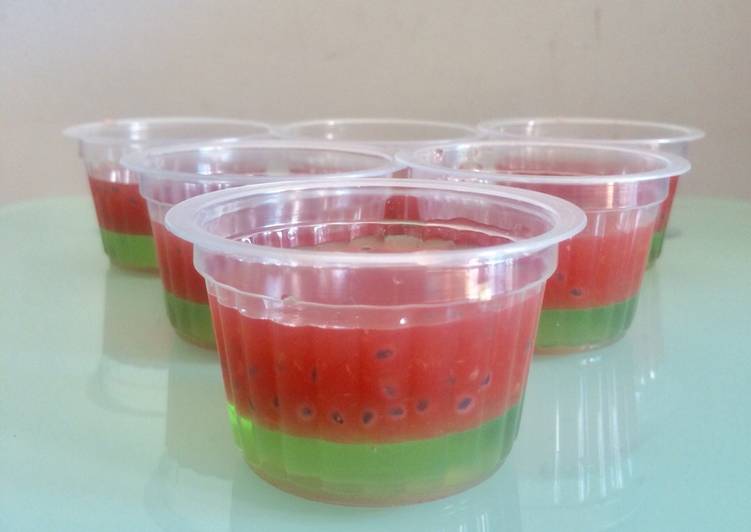 Watermelon pudding