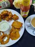 Pakoray Mix Vegetables...Potato n Onion Ring 😋😋😋