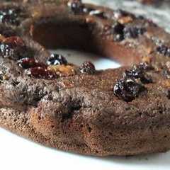 Una foto de Torta húmeda de algarroba y banana 😋