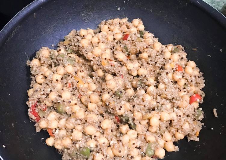 Ensalada caliente de garbanzos