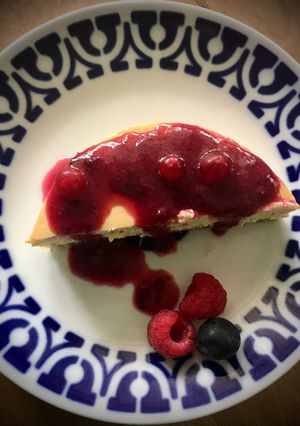 Foto principal de Cheesecake con coulis de frutos rojos