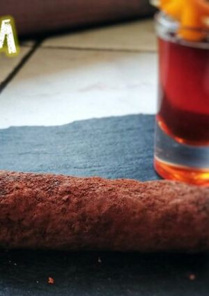 Foto di Sigari di cioccolato con tartare affumicata