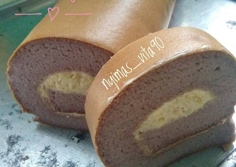 Taro Keju Roll Cake
