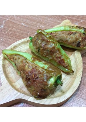 รูปของ พริกหยวกยัดไส้ Air Fryer