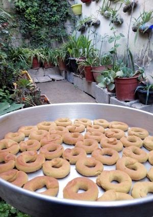 صورة لوصفة كعك تمر بطحين