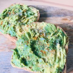 A picture of Basic avocado toast.