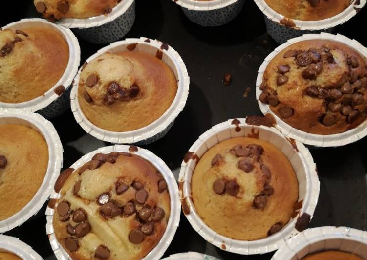 Recette De Différents muffins (pépites de chocolat… pommes..)