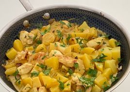 Sauté de poulet au curry