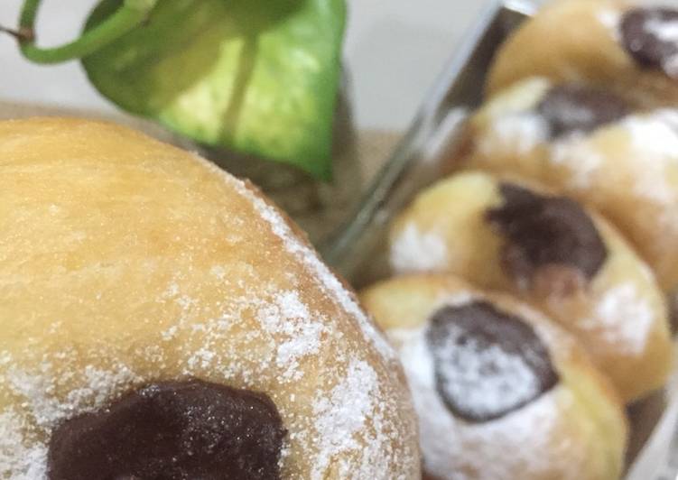 Bomboloni/Donat isi Coklat