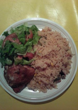 A picture of Rice without gravy.