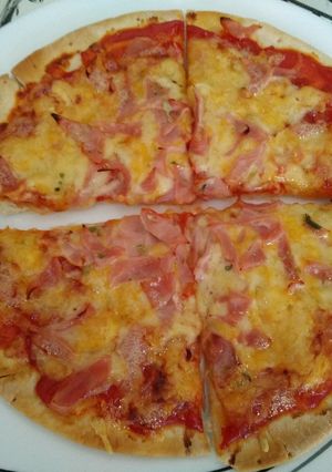 Una foto de Pizza hawaiana para torpes