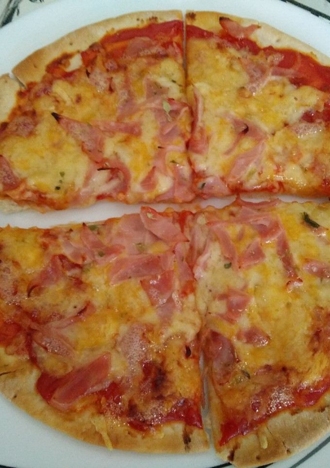 Una foto de Pizza hawaiana para torpes