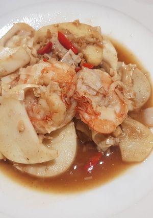 รูปของ หน่อไม้ผัดกุ้งพริกสด โลว์คาร์บ