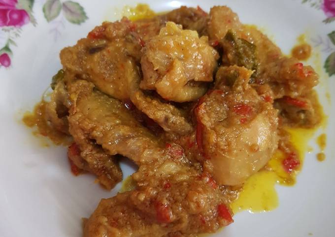 Ayam Kampung Rica Rica Versi Santan